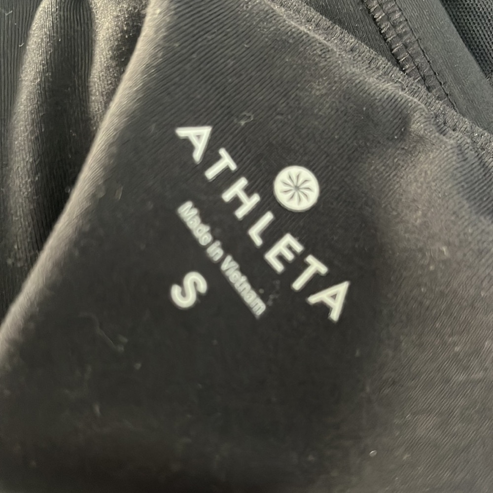 Athleta Moto Mesh Leggings Women’s Small Black - Picture 6 of 6